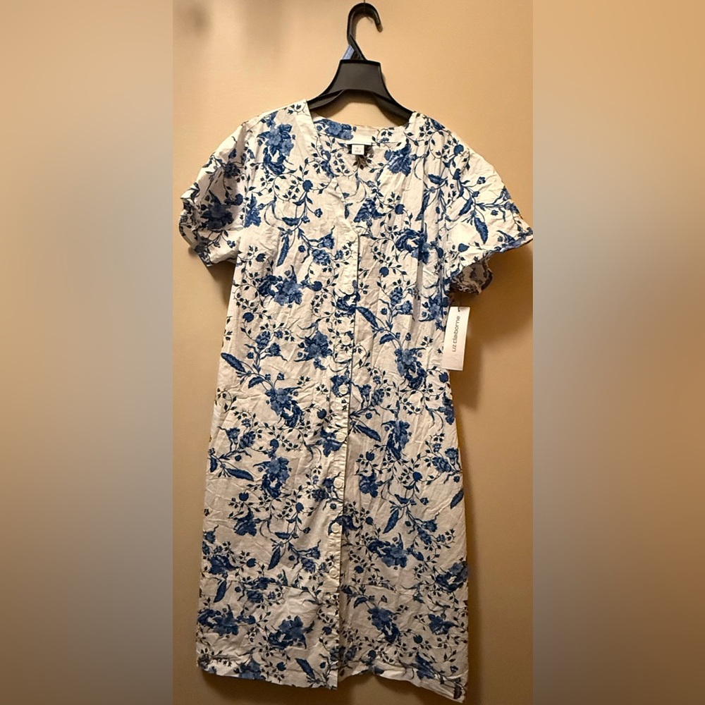 Liz Claiborne Blue Floral Dress